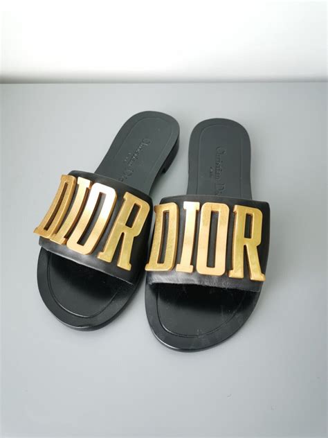 dior revolution slides black|christian dior slides.